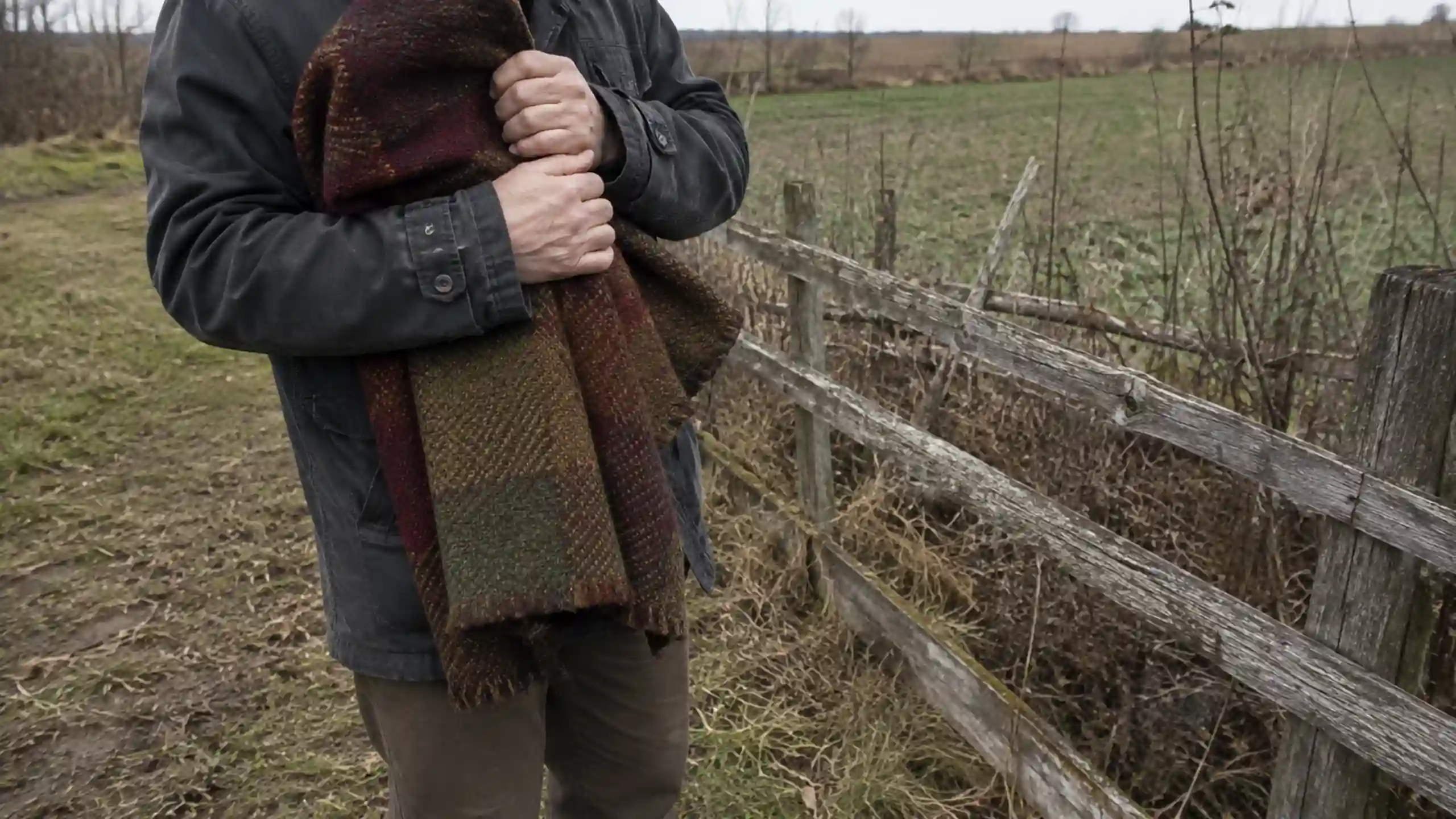 Muž ktorý drží kabát predstavuje oddeleného čarodejníka otcov a jeho praktizovania bielej Mágie pri plote